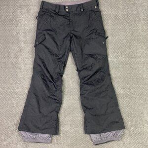 Burton DryRide Snowboard Pants Women's Large Black Ghosted Paisley Print